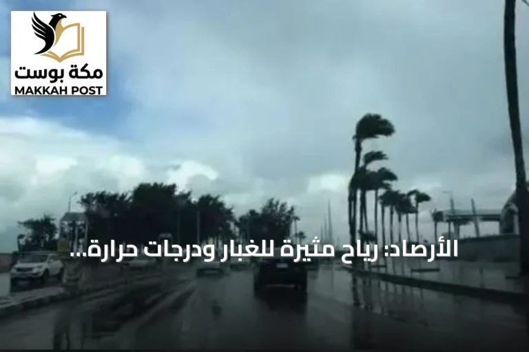 الأرصاد: رياح مثيرة للغبار ودرجات حرارة مرتفعة على عدة مناطق في المملكة