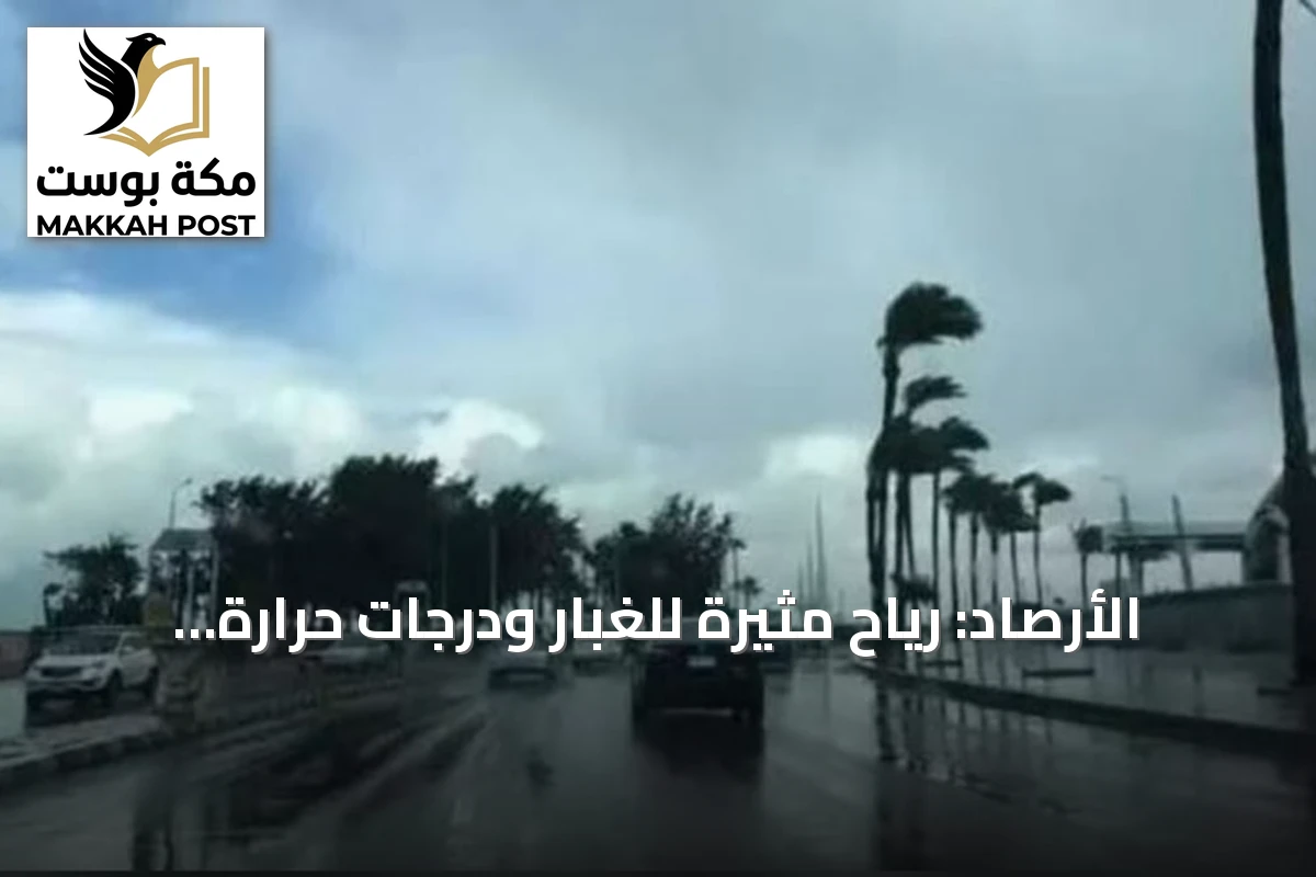 الأرصاد: رياح مثيرة للغبار ودرجات حرارة مرتفعة على عدة مناطق في المملكة