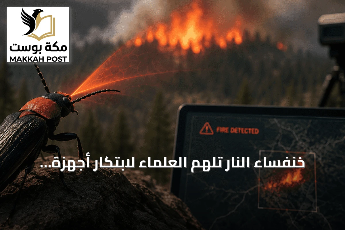 خنفساء النار تُلهم العلماء لابتكار أجهزة متطورة لكشف حرائق الغابات