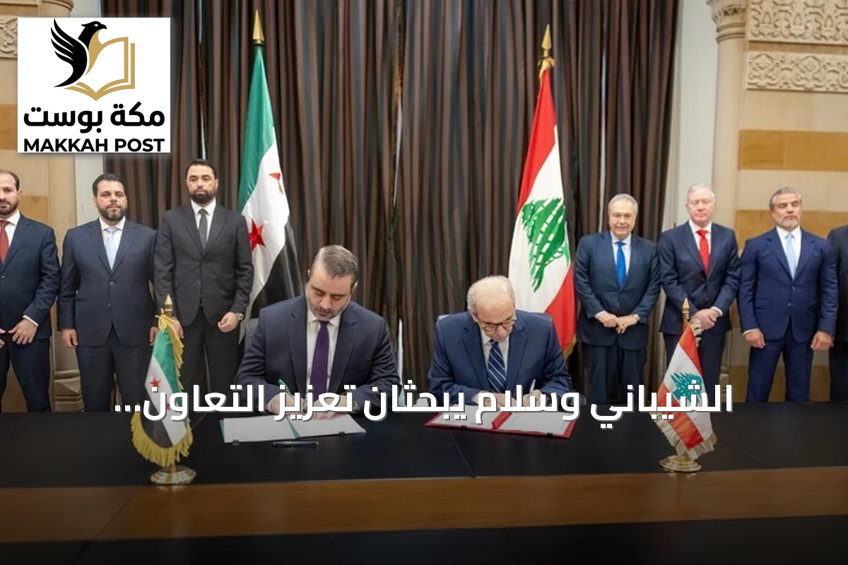 الشيباني وسلام يبحثان تعزيز التعاون السوري اللبناني واستقرار البلدين