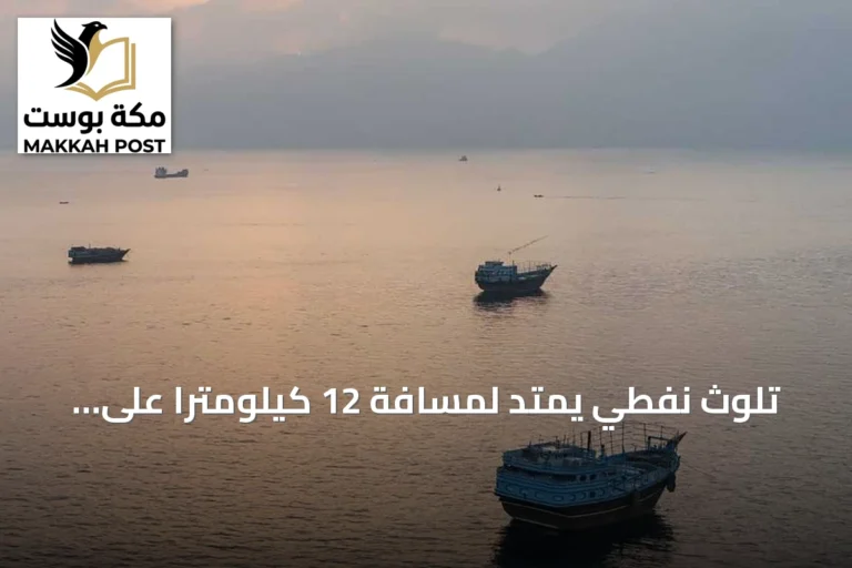 تلوث نفطي يمتد لمسافة 12 كيلومتراً على سواحل عُمان بسبب ناقلة جانحة