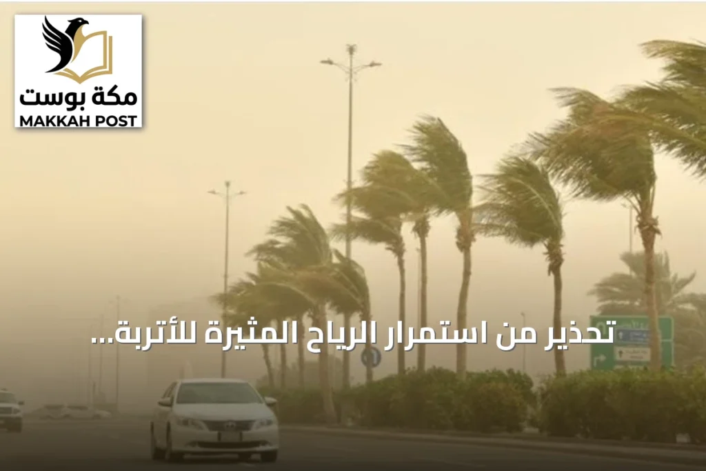 تحذير من استمرار الرياح المثيرة للأتربة والغبار وتحذيرات من أمطار رعدية في جنوب السعودية