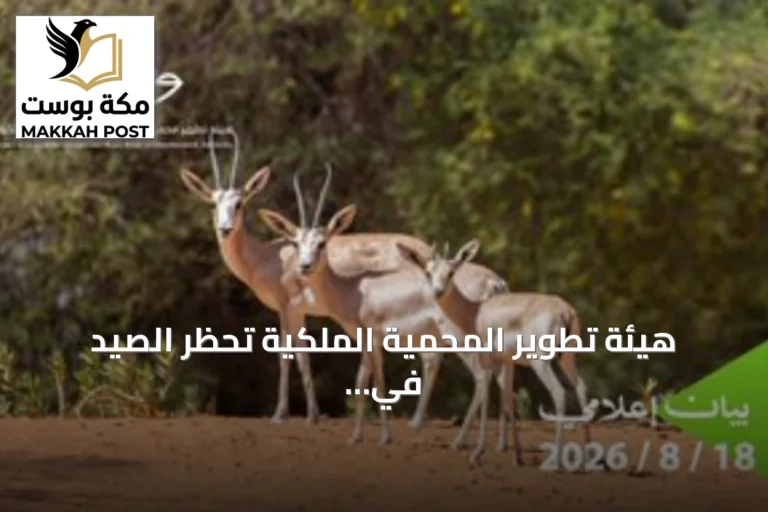هيئة تطوير المحمية الملكية تحظر الصيد في محميتي الإمام عبدالعزيز بن محمد والملك خالد