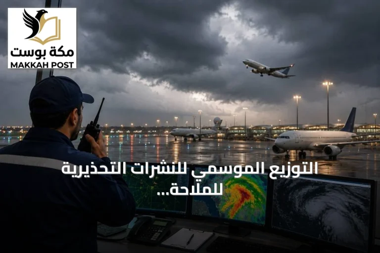 التوزيع الموسمي للنشرات التحذيرية للملاحة الجوية في المملكة خلال 2025