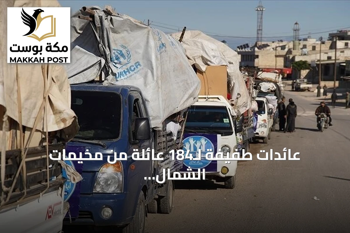 عائدات طفيفة لـ184 عائلة من مخيمات الشمال إلى ريف إدلب