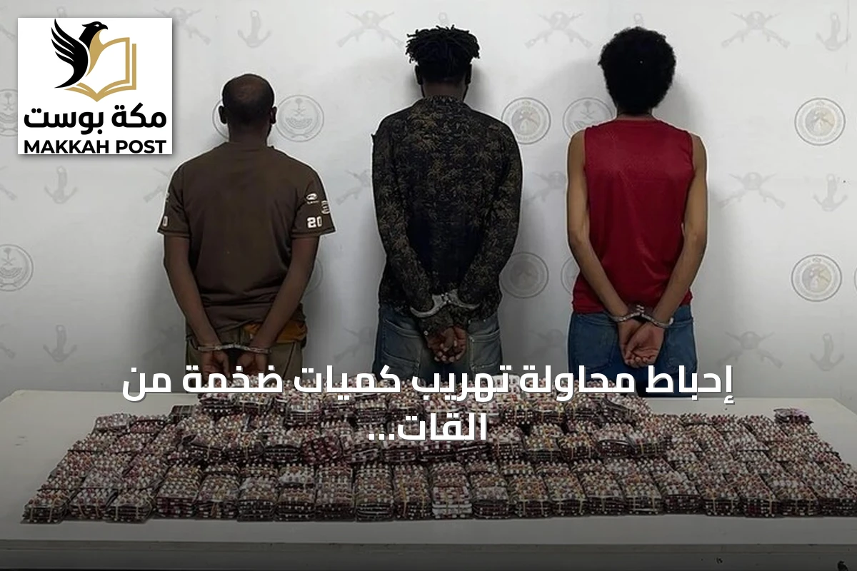 إحباط محاولة تهريب كميات ضخمة من القات والحشيش في السعودية وضبط نحو ألفي شخص