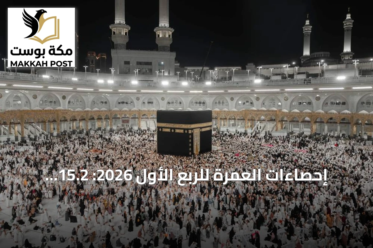 إحصاءات العمرة للربع الأول 2026: 15.2 مليون معتمر والداخل يتصدر