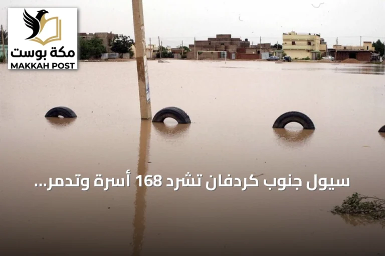 سيول جنوب كردفان تشرد 168 أسرة وتدمّر أكثر من 270 منزلاً