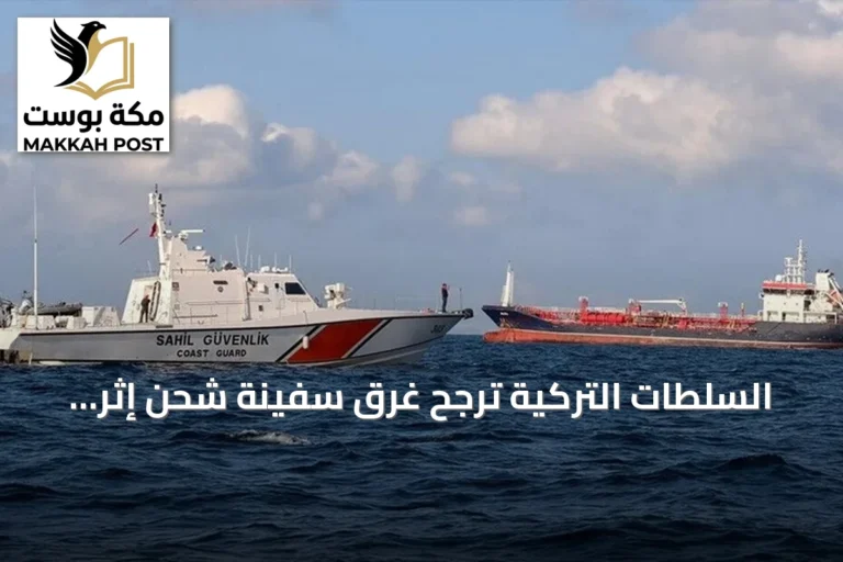 السلطات التركية ترجح غرق سفينة شحن إثر اصطدامها بناقلة في بحر مرمرة
