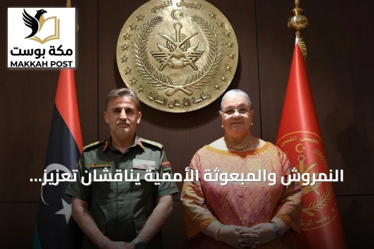 النمروش والمبعوثة الأممية يناقشان تعزيز مسار توحيد المؤسسة العسكرية الليبية
