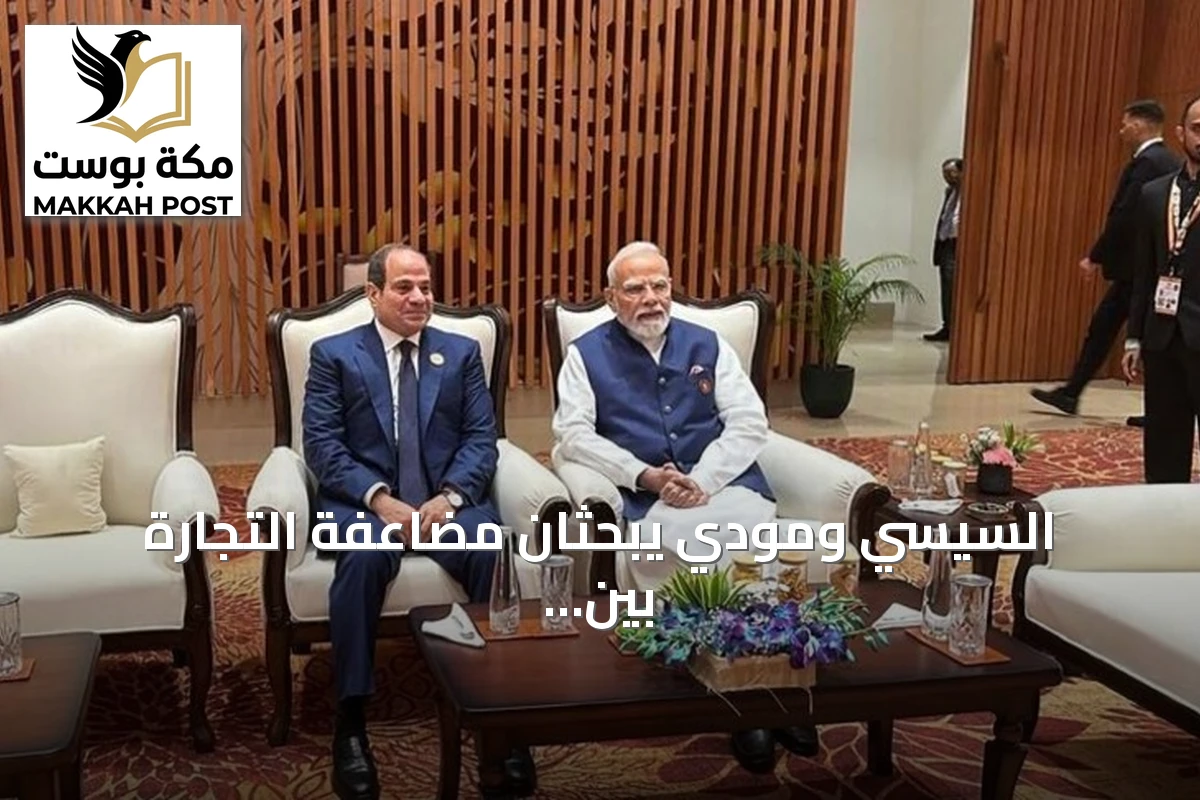 السيسي ومودي يبحثان مضاعفة التجارة بين مصر والهند إلى 12 مليار دولار