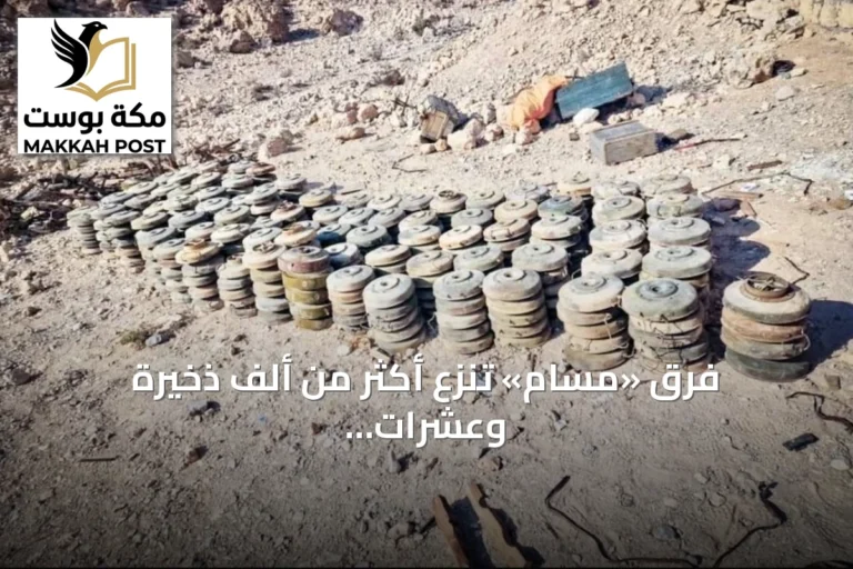 فرق «مسام» تنزع أكثر من ألف ذخيرة وعشرات الألغام في محافظات يمنية خلال أسبوع