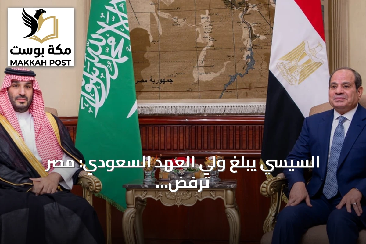 السيسي يبلغ ولي العهد السعودي: مصر ترفض أي اعتداءات على المملكة وتعتبر أمنها جزءاً من أمنها القومي