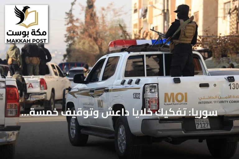 سوريا: تفكيك خلايا داعش وتوقيف خمسة مطلوبين بريف درعا