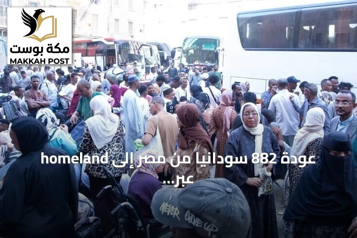 عودة 882 سودانيا من مصر إلى homeland عبر حافلات العودة الطوعية