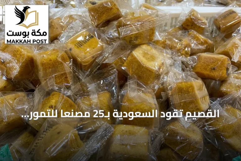 القصيم تقود السعودية بـ25 مصنعًا للتمور وإنتاج يتجاوز نصف مليون طن