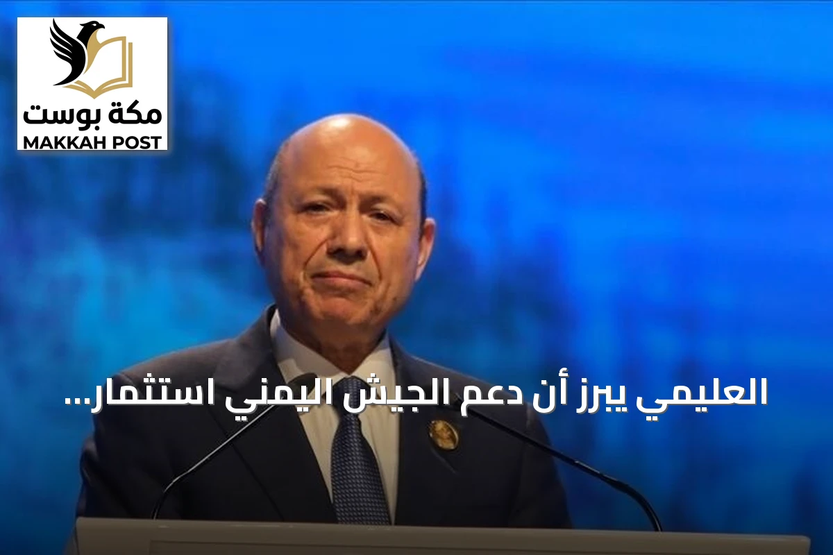 العليمي يبرز أن دعم الجيش اليمني استثمار في أمن التجارة والطاقة والمصالح العالمية