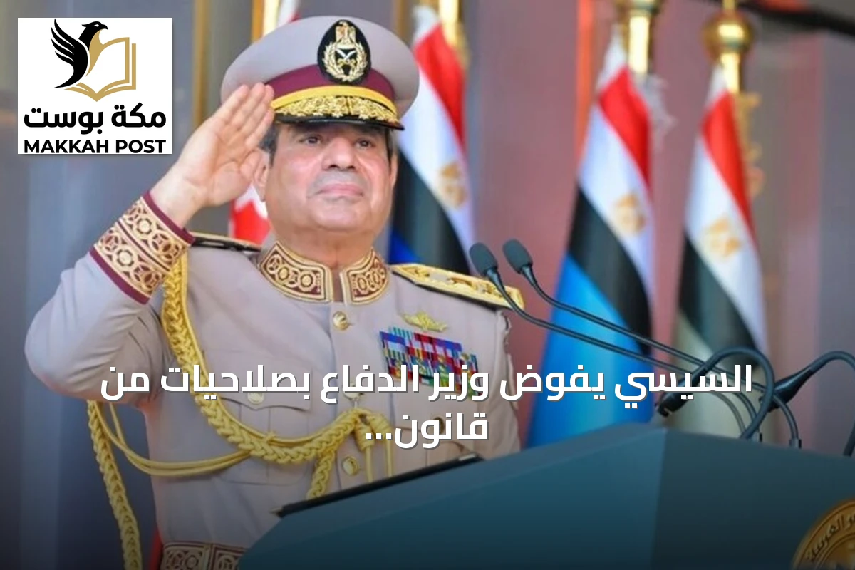 السيسي يفوض وزير الدفاع بصلاحيات من قانون التعبئة العامة
