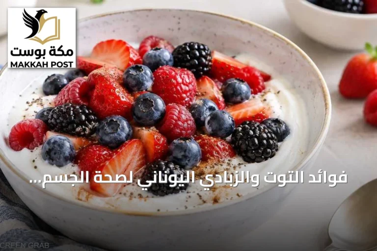فوائد التوت والزبادي اليوناني لصحة الجسم مع التقدم في العمر
