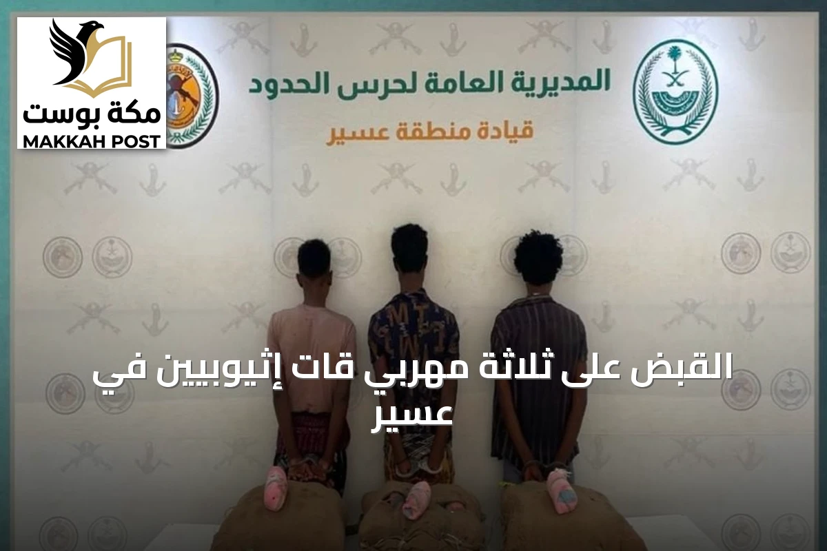 القبض على ثلاثة مهربي قات إثيوبيين في عسير