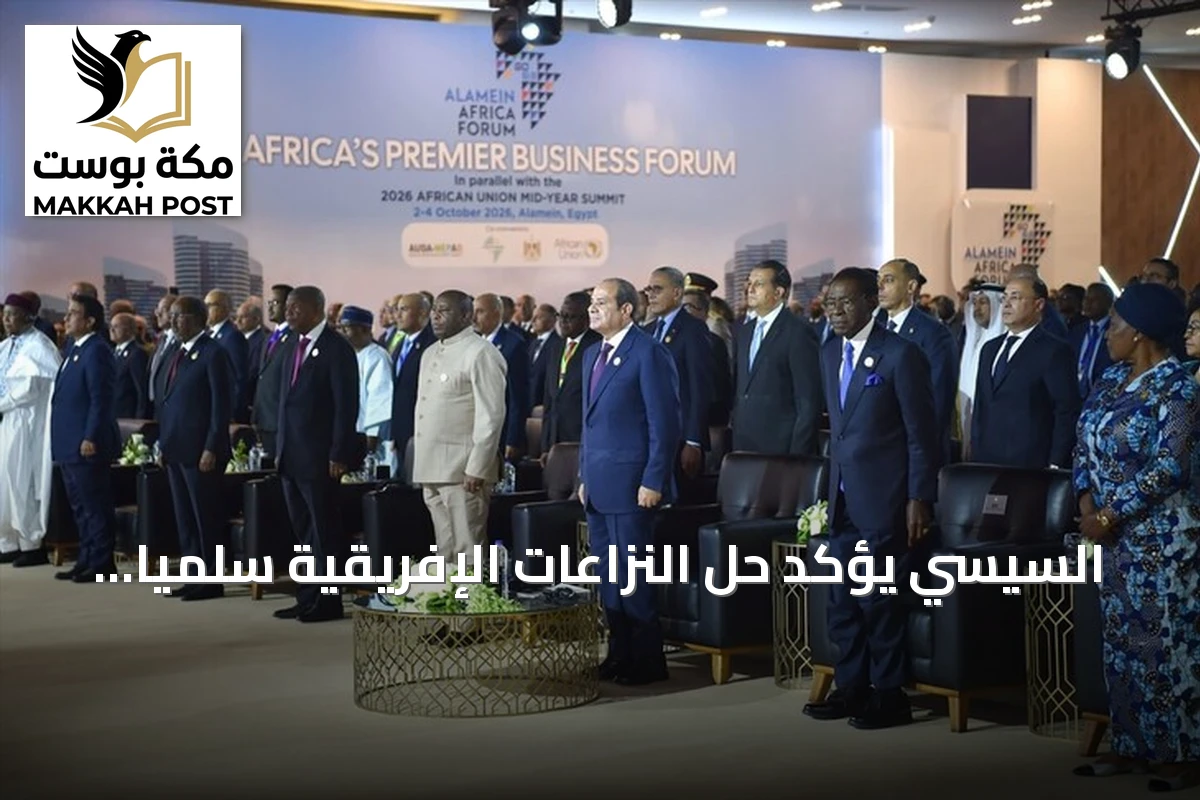 السيسي يؤكد حل النزاعات الإفريقية سلمياً ويرفض politicizing مياه النيل