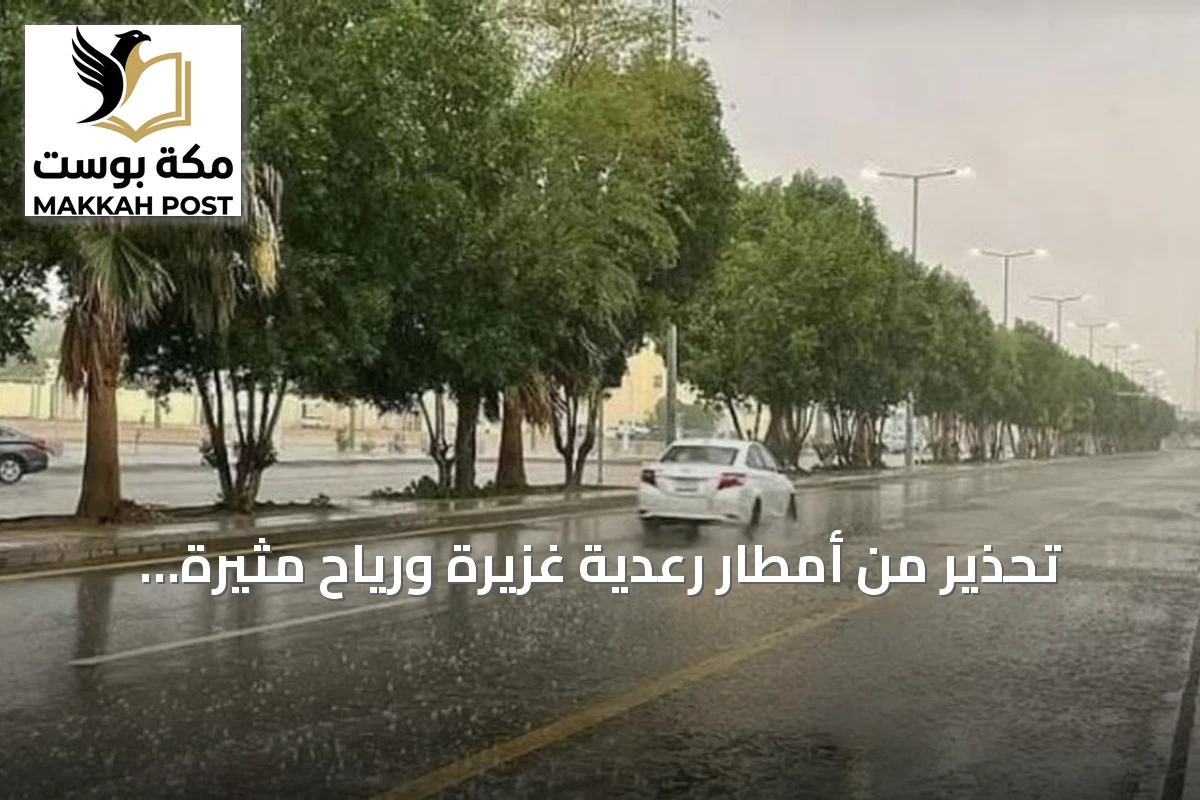 تحذير من أمطار رعدية غزيرة ورياح مثيرة للغبار على عدة مناطق سعودية