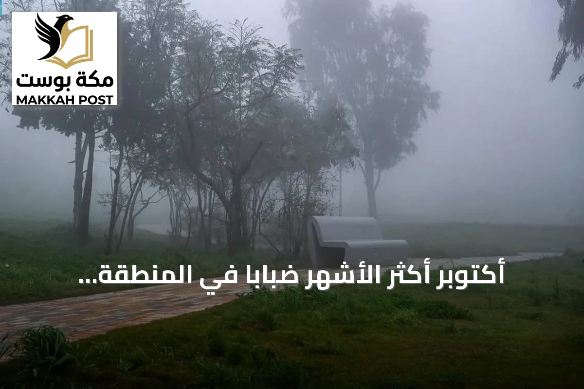 أكتوبر أكثر الأشهر ضبابًا في المنطقة الشرقية