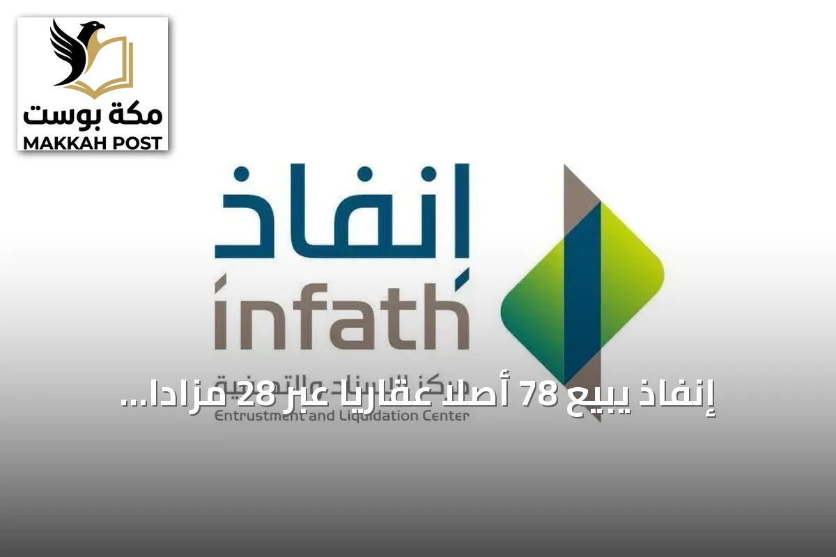 إنفاذ يبيع 78 أصلاً عقارياً عبر 28 مزاداً خلال أسبوع في أكتوبر 2026