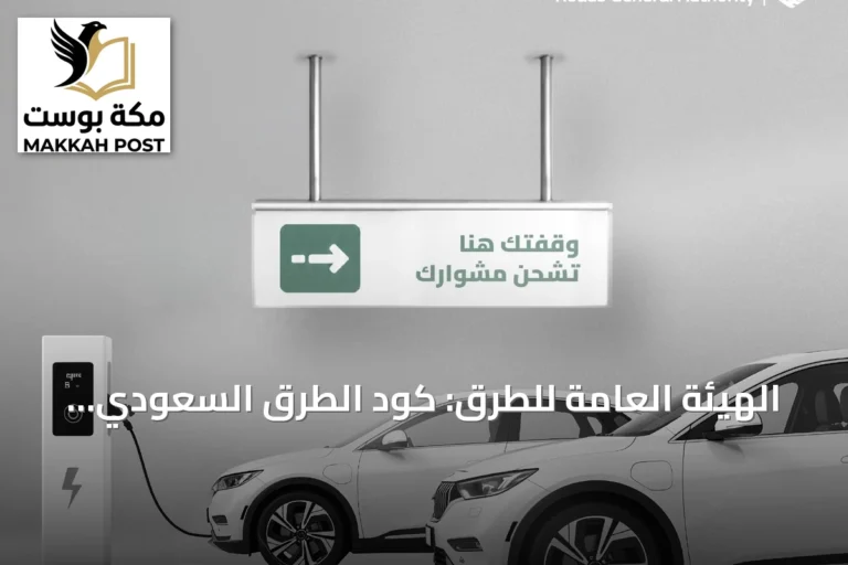 الهيئة العامة للطرق: كود الطرق السعودي يوصي بتخصيص 5% من مواقف الطرق التجارية للمركبات الكهربائية