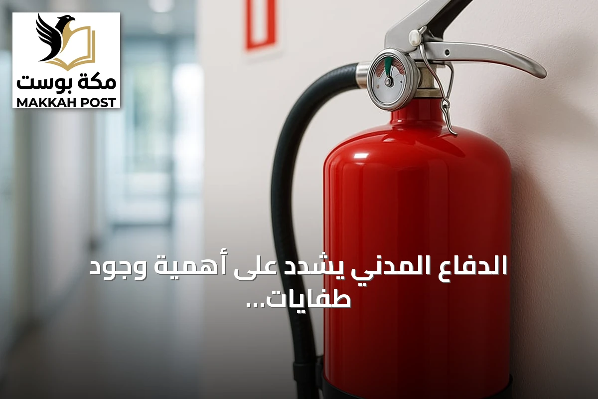 الدفاع المدني يشدد على أهمية وجود طفايات الحريق في المنازل وتعلم استخدامها