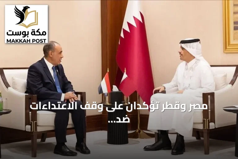 مصر وقطر تؤكدان على وقف الاعتداءات ضد السعودية وتعزيز التضامن