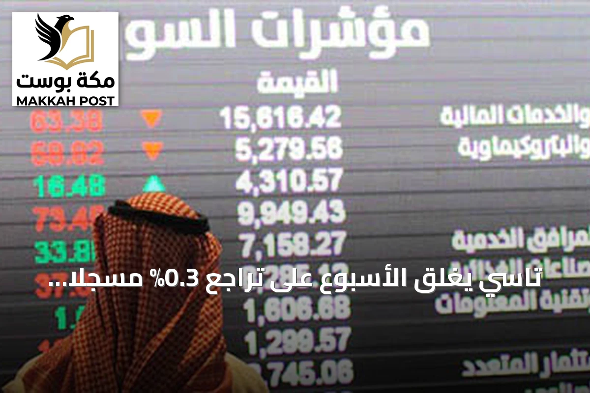 تاسي يغلق الأسبوع على تراجع 0.3% مسجلاً أدنى إغلاق منذ مارس 2023