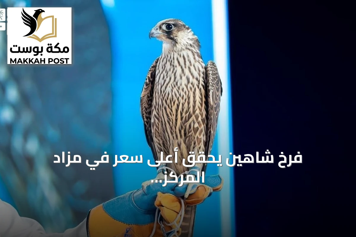 فرخ شاهين يحقق أعلى سعر في مزاد المركز الوطني للصقور 2026