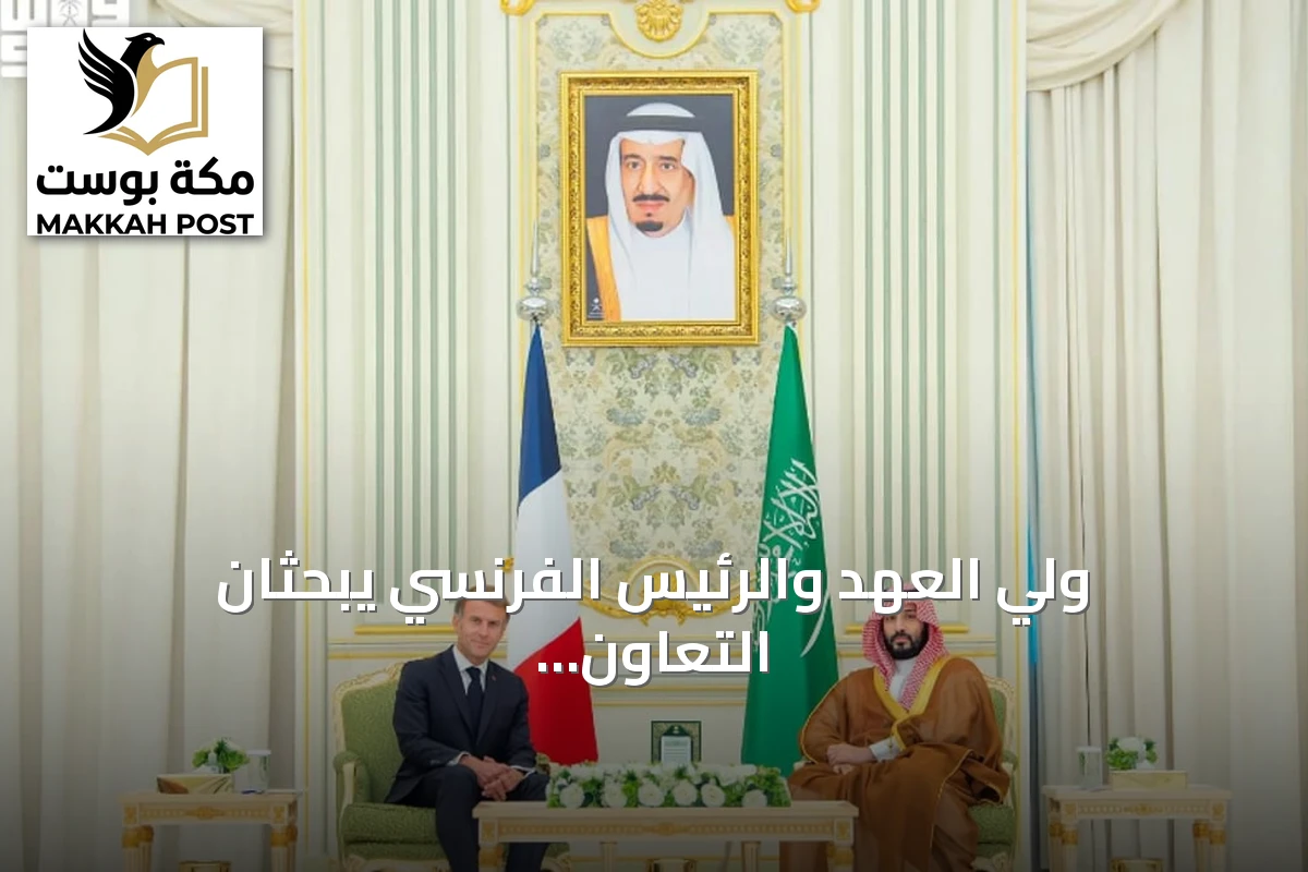ولي العهد والرئيس الفرنسي يبحثان التعاون والتطورات الإقليمية في قصر اليمامة
