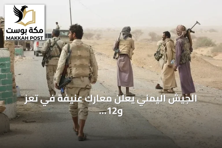 الجيش اليمني يعلن معارك عنيفة في تعز و12 غارة على مواقع الحوثيين