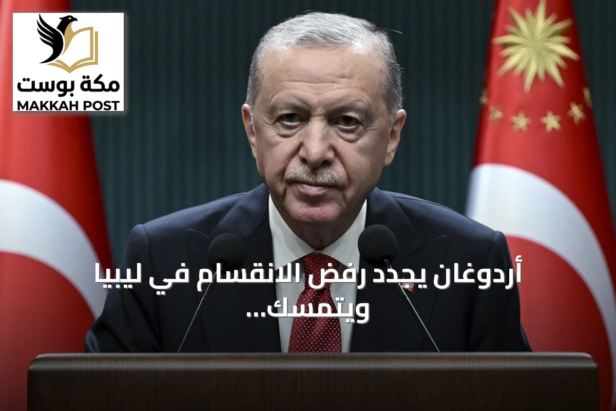 أردوغان يجدد رفض الانقسام في ليبيا ويتمسك بالإرادة المشتركة في شرق المتوسط
