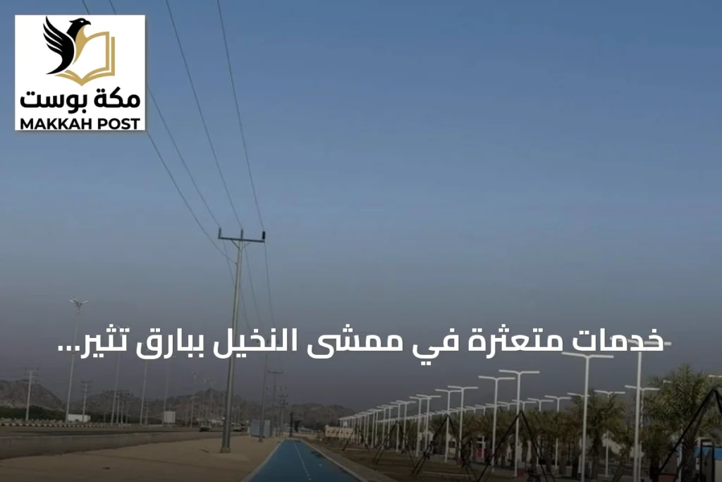 خدمات متعثرة في ممشى النخيل ببارق تثير استياء الزوار