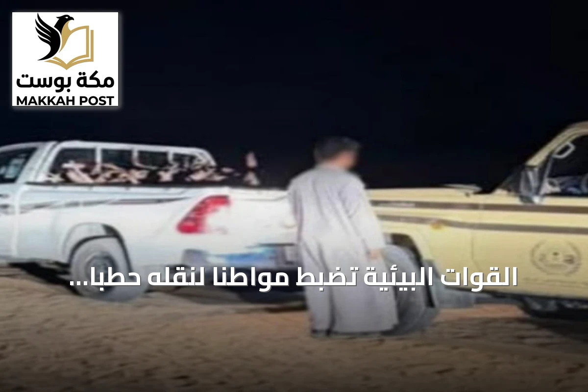 القوات البيئية تضبط مواطناً لنقله حطباً محلياً داخل محمية الإمام تركي