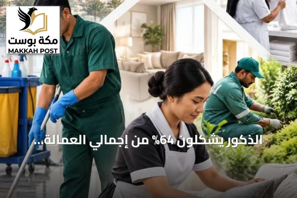 الذكور يشكلون 64% من إجمالي العمالة المنزلية في السعودية