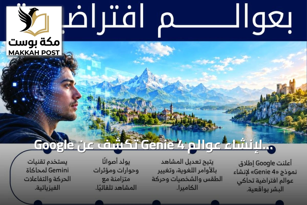 Google تكشف عن Genie 4 لإنشاء عوالم افتراضية تحاكي البشر بواقعية غير مسبوقة